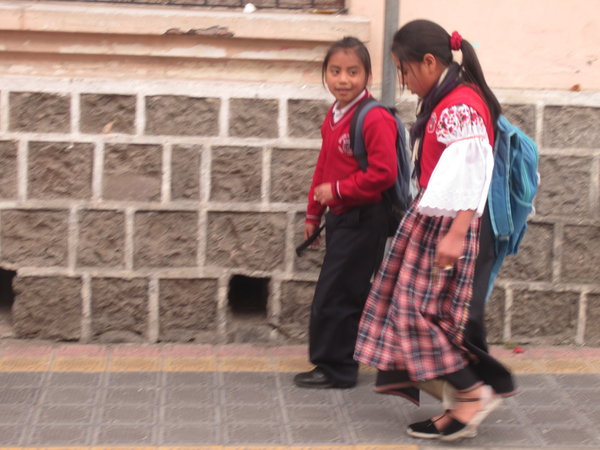 Going to school in Otavalo 