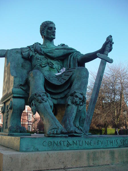 Statue of Constantine outside The Minster