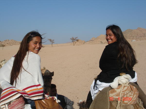 me & cutes on camel