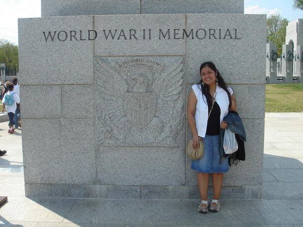 in front of World War II Memorial