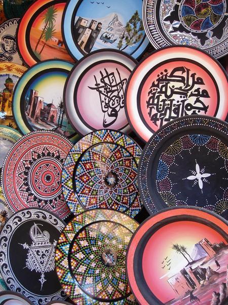 colourful plates