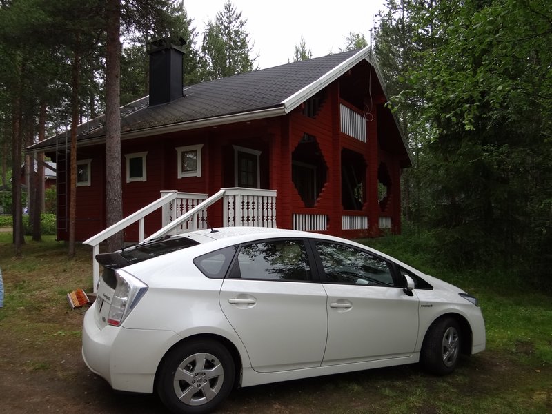 Cabin with car