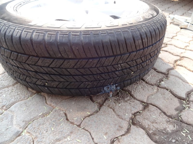 Repaired tire