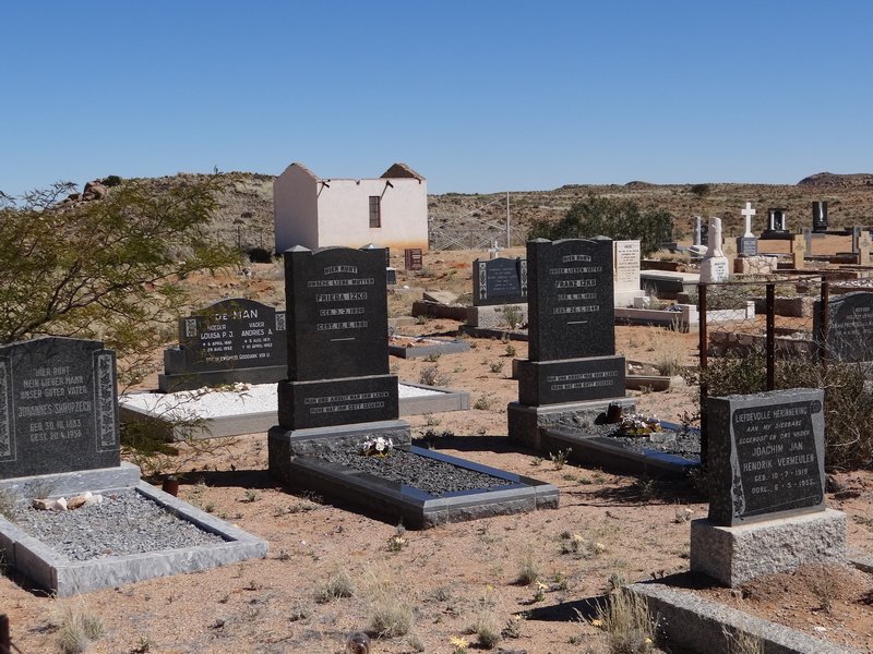 Aus Cemetery - View of new graves