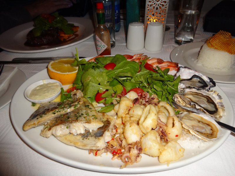 Seafood dinner