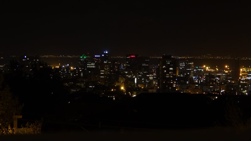 58.Nighttime downtown Cape Town view