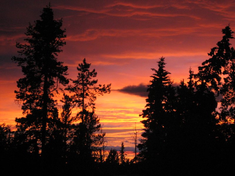 Sunset at Caribou RV Pazrk
