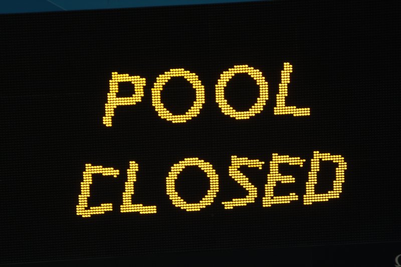 Pool Closed for warm-ups
