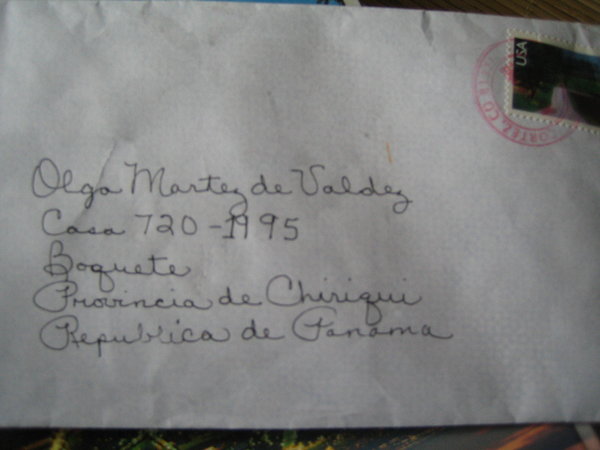 How to send a letter to Boquete