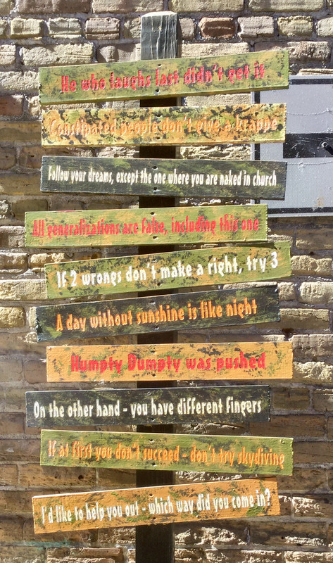 Signage on a wall