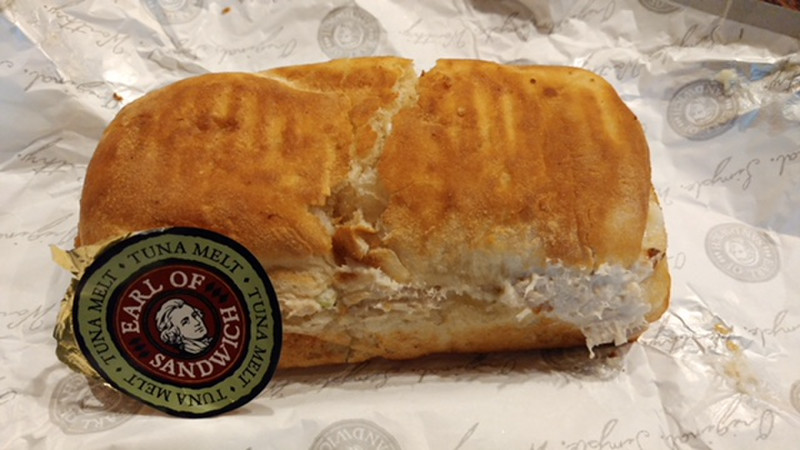 Tuna Melt from the Earl of Sandwich