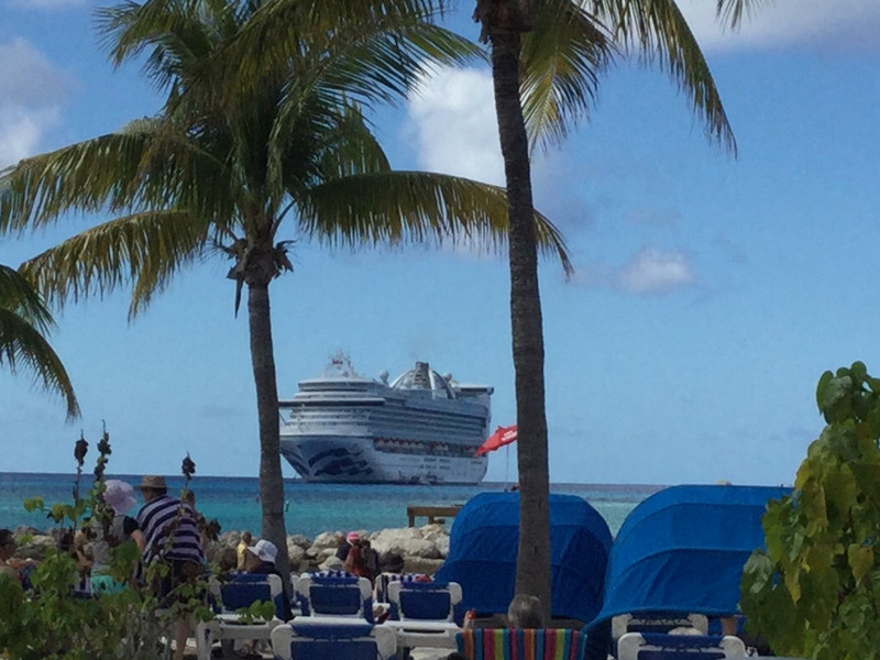  Our ship from the beach 