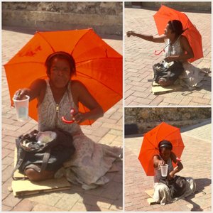 Beggar woman
