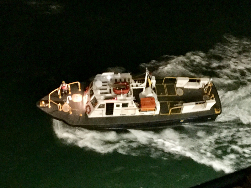  Pilot boat brings local pilot to our ship