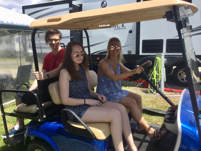 Golf cart ride 