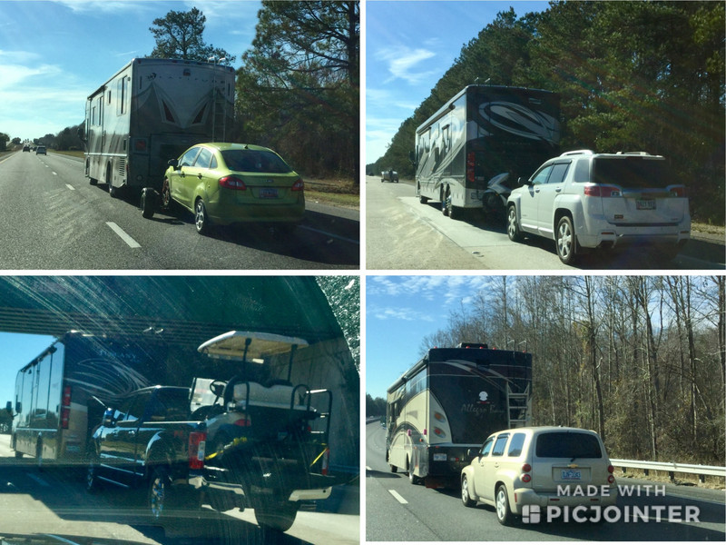 Only a few RV’s on the road