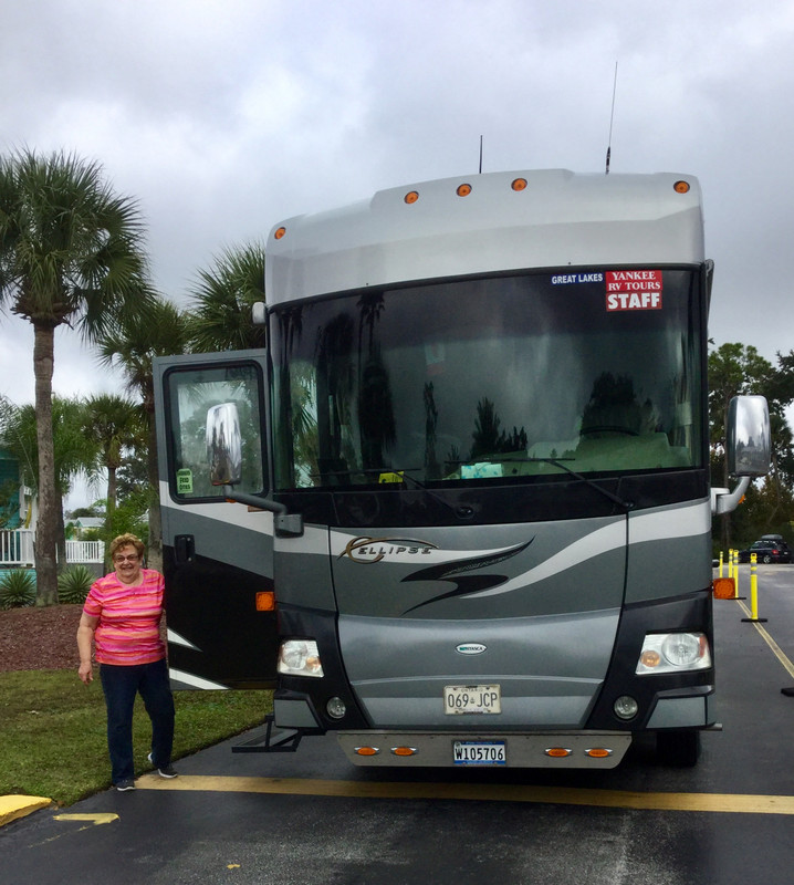 Carole and her RV- Welcome back