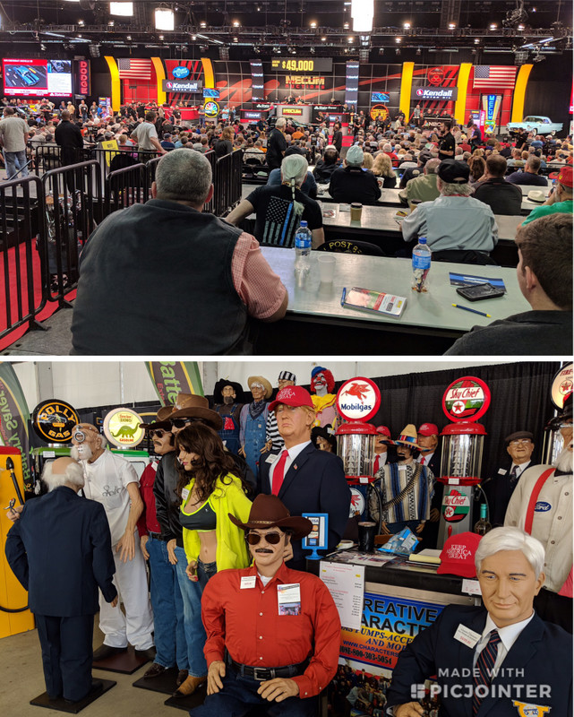 In the Mecum Auction Hall
