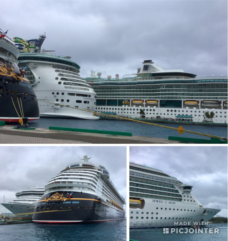 Cruise Ships lining up