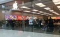 The Apple Store...packed! 