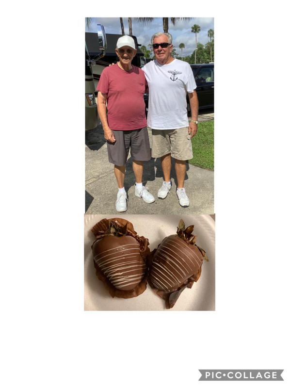 Ray & Cory - gigantic chocolate covered strawberries 
