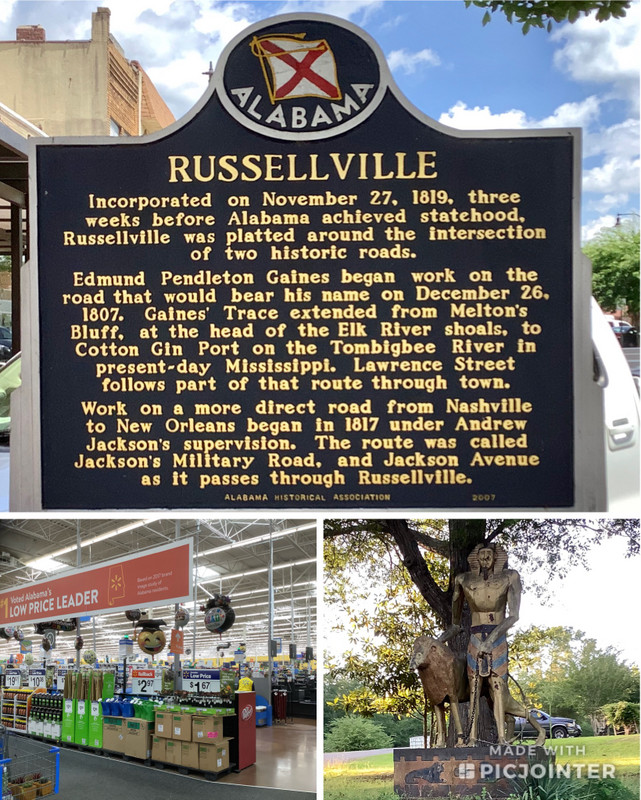 Russellville. Walmart. Someone’s lawn decoration 