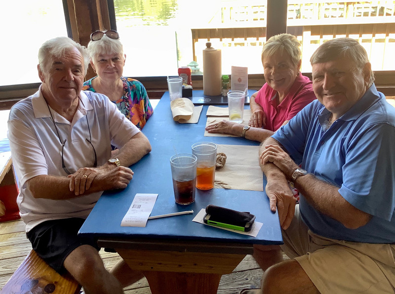 Lunch with our friends, Mike & Kathie