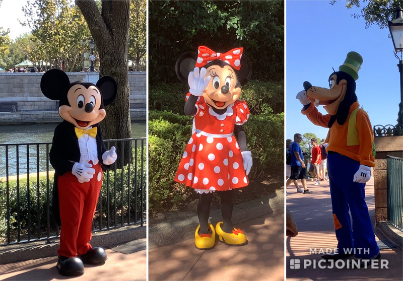 Mickey, Minnie, Goofy