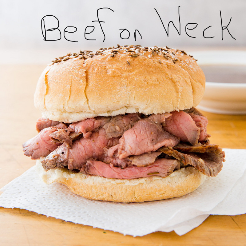 New York’s similar sandwich: Beef on Weck