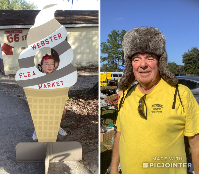 Webster Flea Market & Cory’s hat
