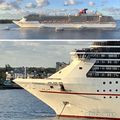 Carnival Legend ship with repaired front end