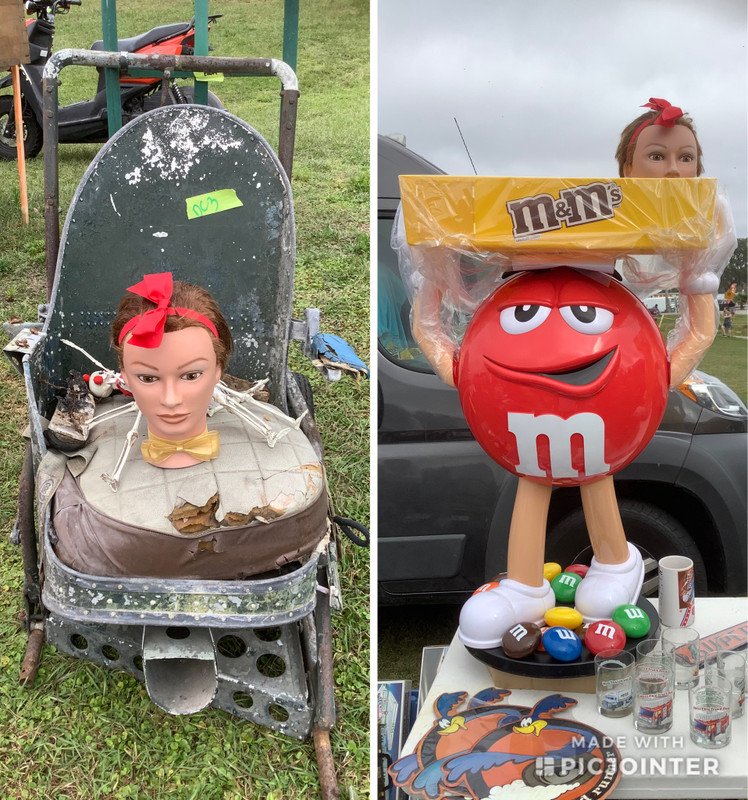  Lulu on ejection seat and in M&M tray