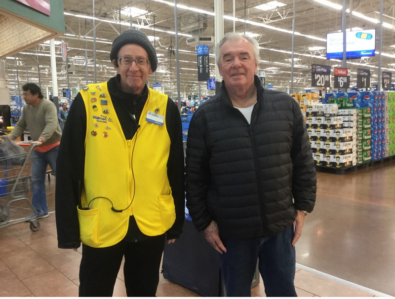 Walmart Greeter Steve and Cory (old photo) 