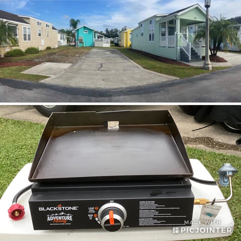 Empty lot in the Sandcastles - Blackstone griddle