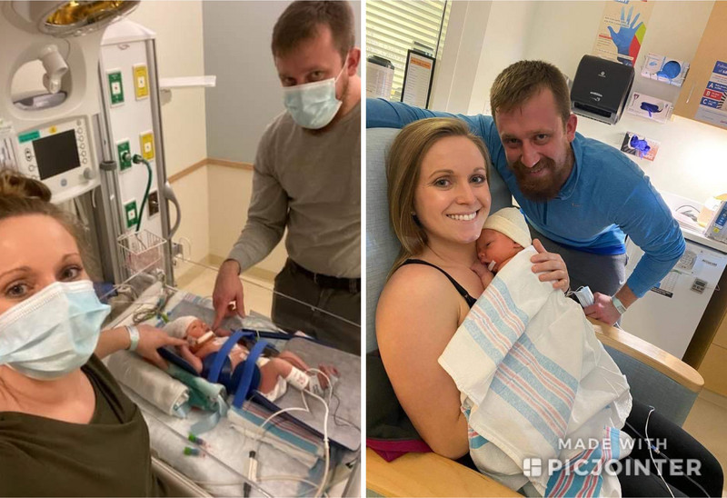Al & Brittany & brave Luke in Children’s Hospital 