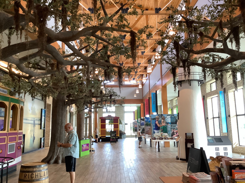 Beautiful interior of welcome center 