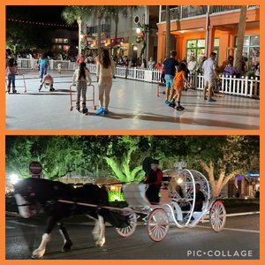 Ice skating and carriage rides at Celebration 