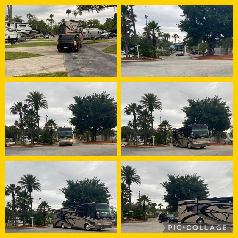 Our RV leaving Tropical Palms