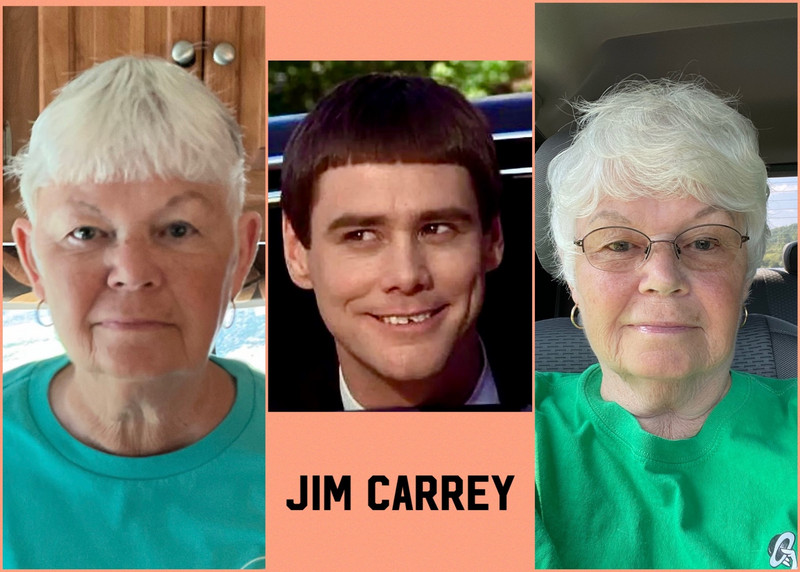 Before: me & Jim Carrey - me now! 