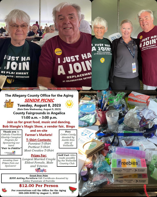 Allegany County Office of the Aging Senior Citizen Picnic.…freebies