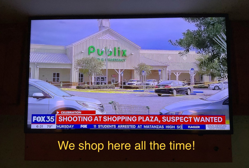 The Publix we go to on TV as a crime scene