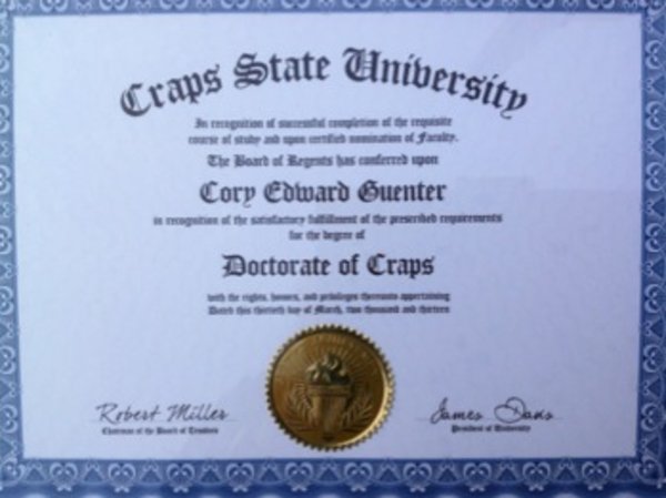 Craps Diploma