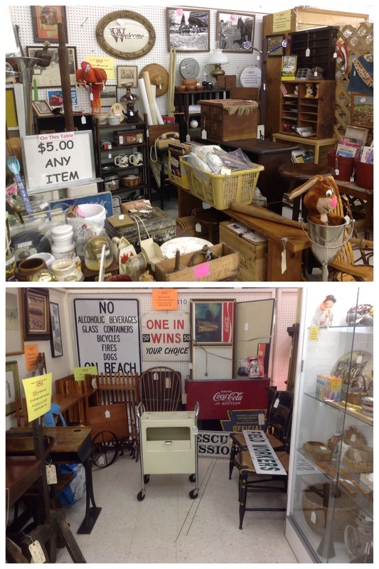 Our 2 booths at Salamanca Antique Co-op Mall
