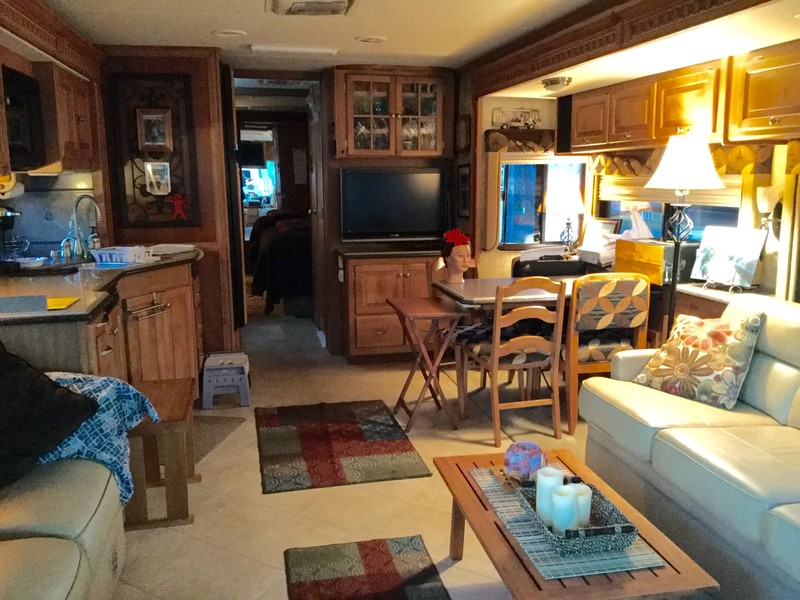 Inside our RV 