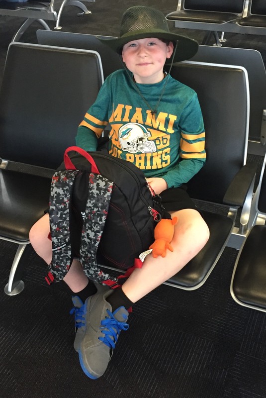 Conner at airport