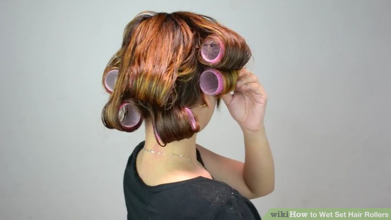 And I got all my hair into 2 rollers! 