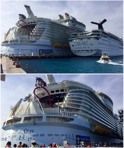 Our ship & Carnival ship