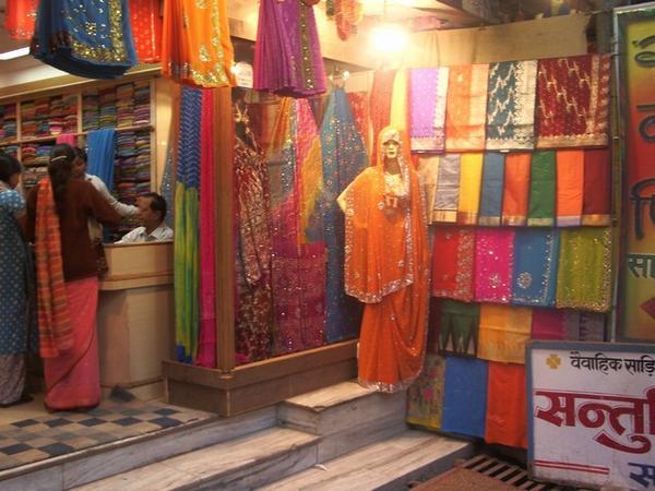 The colourful silk bazaar