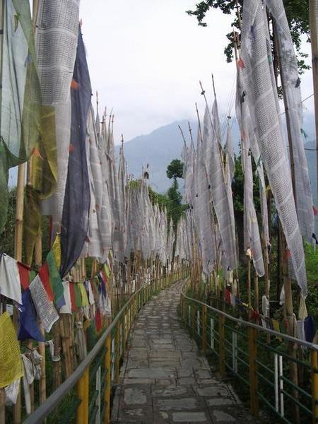 Avenue of Prayers, leading to Tashiding Monastery