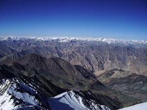 View from the Summit of Stok Kangri
